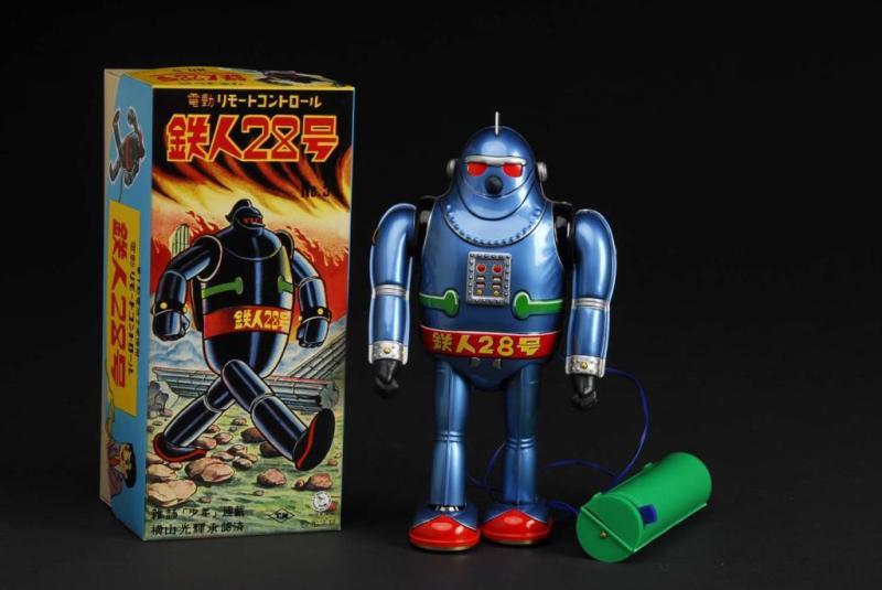 Appraisal: Tin T- Gigantor Wind-Up Robot Description Japanese Circa Made by