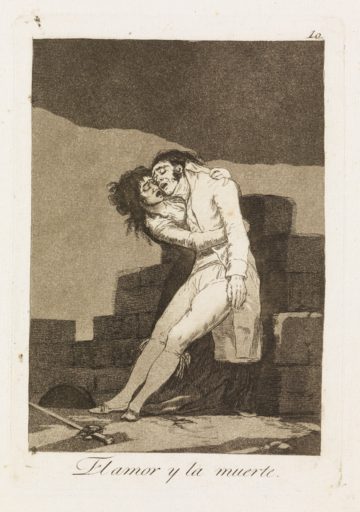 Appraisal: FRANCISCO JOS DE GOYA El Amor y la Muerte Etching