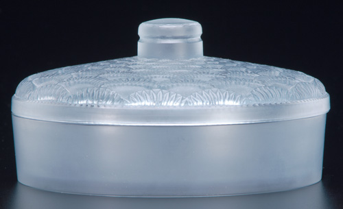 Appraisal: R LALIQUE Box and cover Festons clear and frosted with