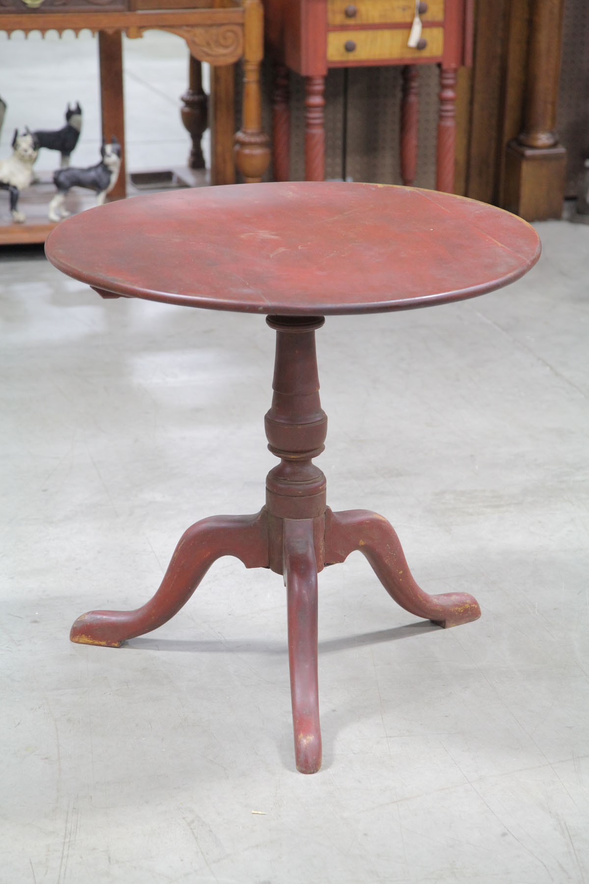 Appraisal: TILT TOP TABLE Purportedly from New Hampshire th century walnut