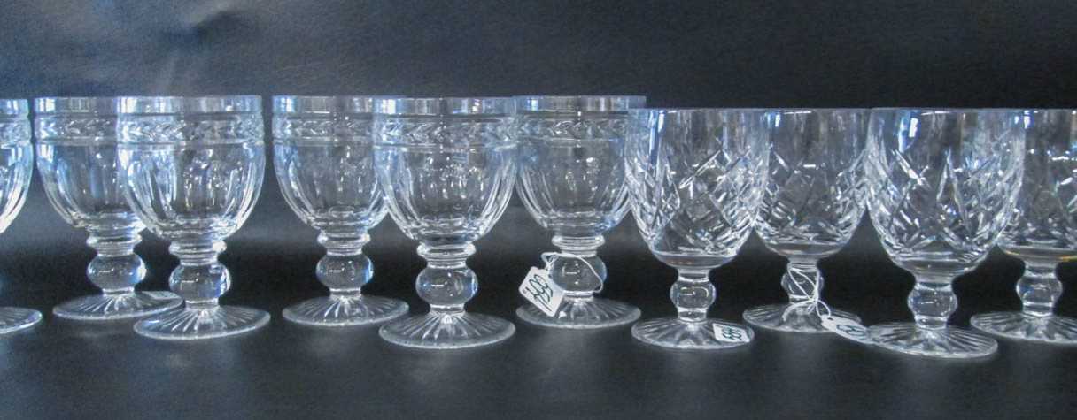 Appraisal: ASSORTED CRYSTAL STEMWARE set of by Waterford and set of