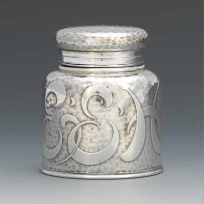 Appraisal: A Sterling Silver Inkwell by Tiffany Co Sterling silver inkwell