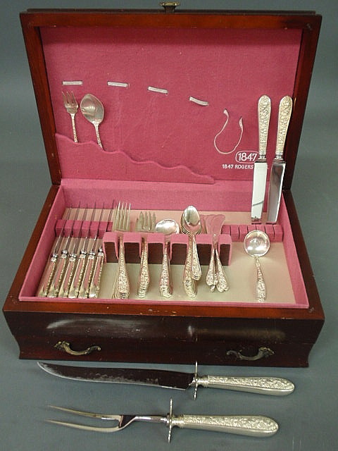 Appraisal: Sterling silver Stieff Corsage flatware service for eight- each dinner