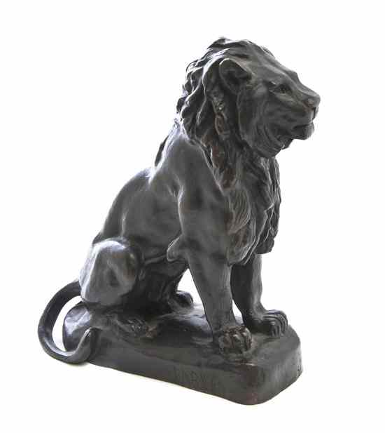 Appraisal: A French Bronze Animalier Figure after Antoine Louis Barye depicting