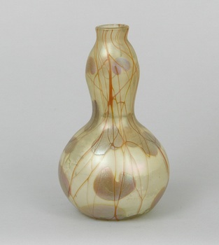 Appraisal: Early Tiffany Studios Favrile Vase A bottle shape vase with