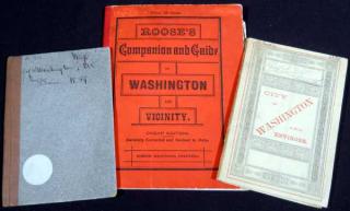 Appraisal: pc Washington DC ANTIQUE FOLDING POCKET MAPS Details This lot