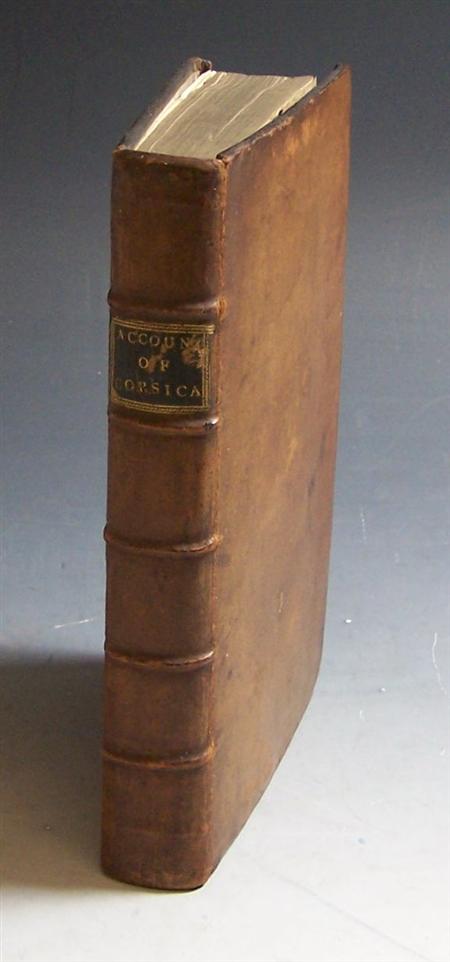 Appraisal: Corsica--Boswell James An account of Corsica the journal of a