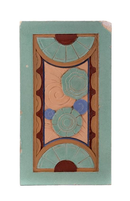 Appraisal: Art Deco Chicago Early th Century Architectural Wall Tile Art