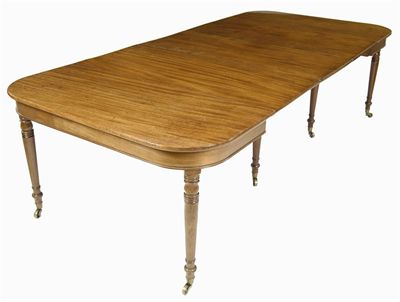 Appraisal: An early th century mahogany extending table the 'D' shape