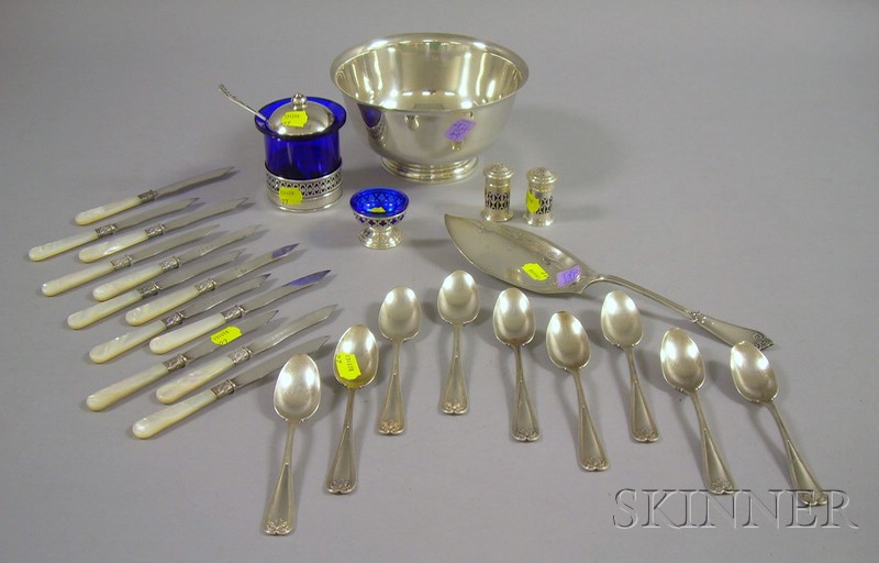 Appraisal: Group of Silver Table and Serving Items a Tiffany sterling