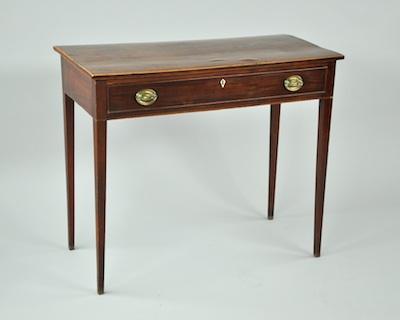 Appraisal: A Hepplewhite Style Serving Table The diminutive server with a