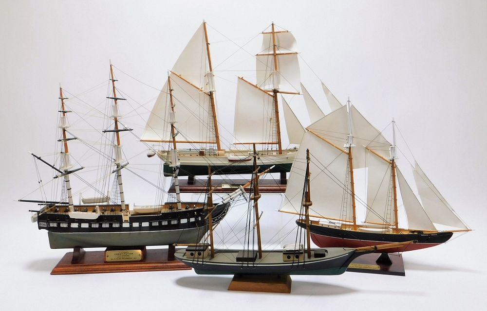 Appraisal: PC Piel Craftsmen Down East Ship Models Massachusetts Maine th