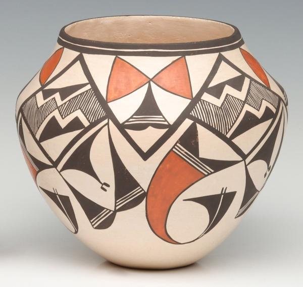 Appraisal: LUCY LEWIS S- ACOMA POTTERY JARLucy Martin Lewis - Third