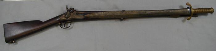 Appraisal: Sappers muzzle loading percussion musketoon cal bbl made by Springfield