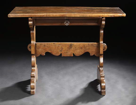 Appraisal: Continental Provincial Table mid- th century the planked rectangular top