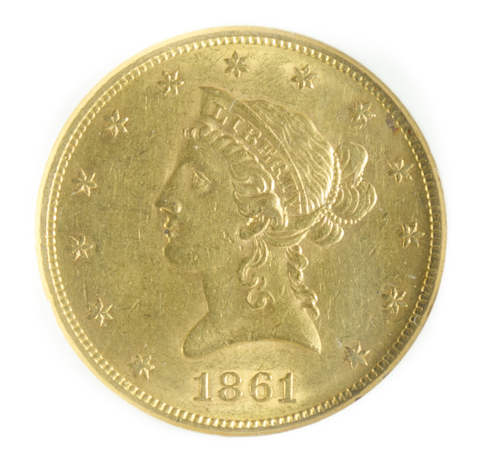 Appraisal: U S TEN DOLLAR GOLD COIN Liberty head type -P