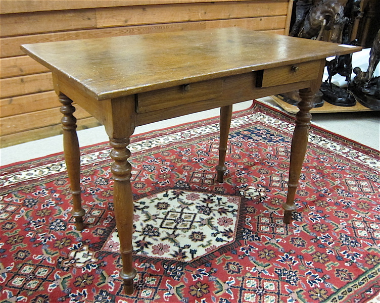 Appraisal: WALNUT WRITING TABLE th century elements having a rectangular top