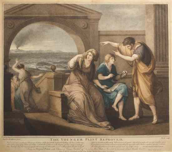 Appraisal: An English Engraving Angelica Kauffman Swiss - The Younger Pliny