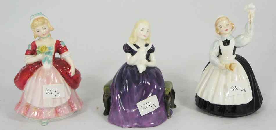 Appraisal: Royal Doulton Figures Valerie HN Mothers Help HN and Affection