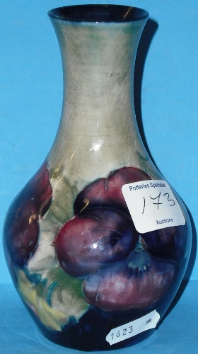 Appraisal: Moorcroft Burslem Vase decorated in the Pansy design height cm