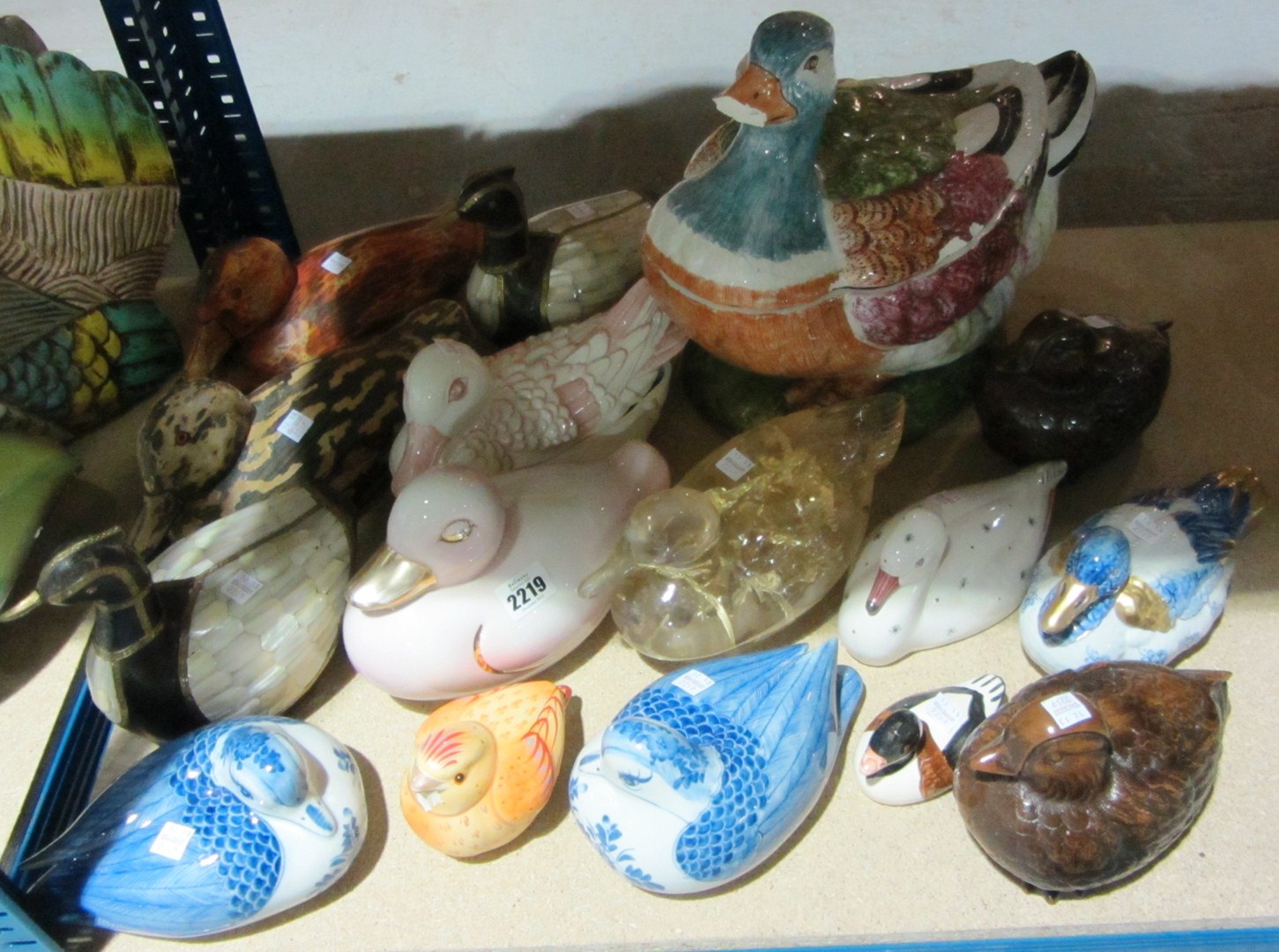 Appraisal: A large collection of pottery wood and glass models of