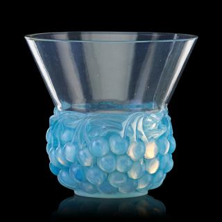 Appraisal: LALIQUE Cerises vase opalescent glass LALIQUE Cerises vase France des