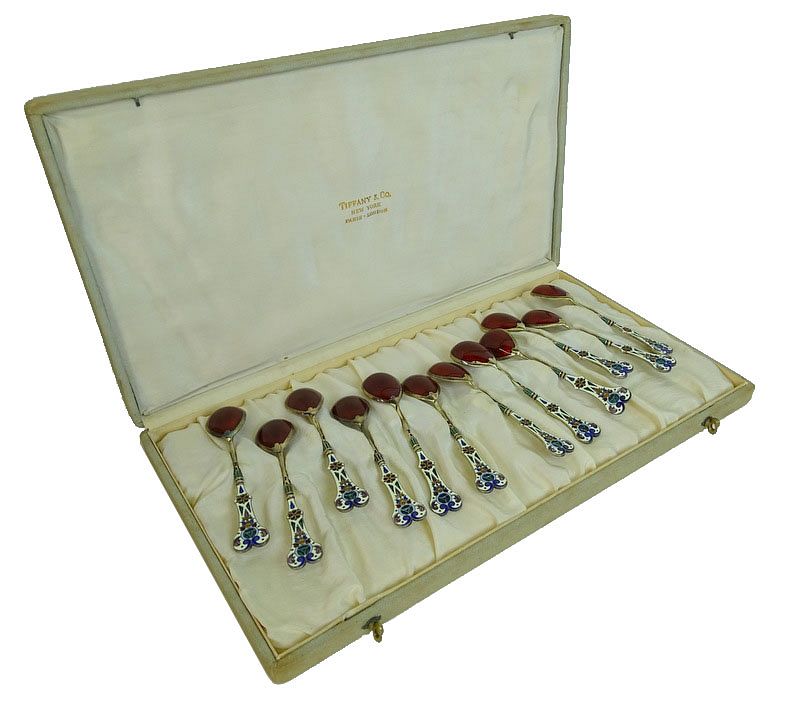 Appraisal: Hammer Galleries Set of Russian Imperial Spoons Hammer Galleries Set