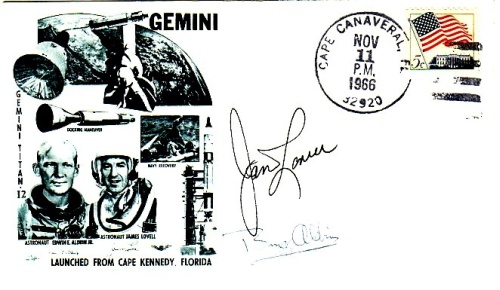 Appraisal: Gemini Launch Plug Orbit Cover with the counterfeit post mark