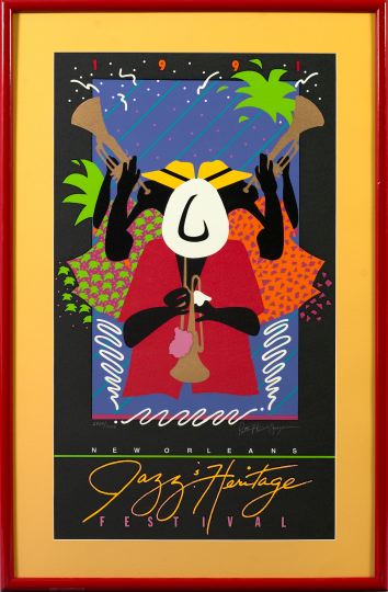 Appraisal: A New Orleans Jazz and Heritage Festival Poster by Patti