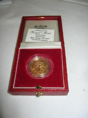 Appraisal: A GOLD PROOF SOVEREIGN in case