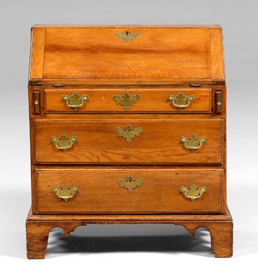 Appraisal: Chippendale style child-size desk slant-front desk with fitted interior three