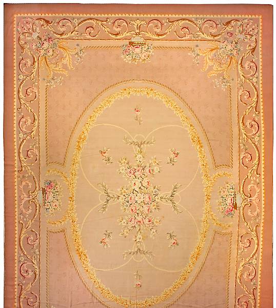 Appraisal: An Aubusson carpet France late th century size approximately ft