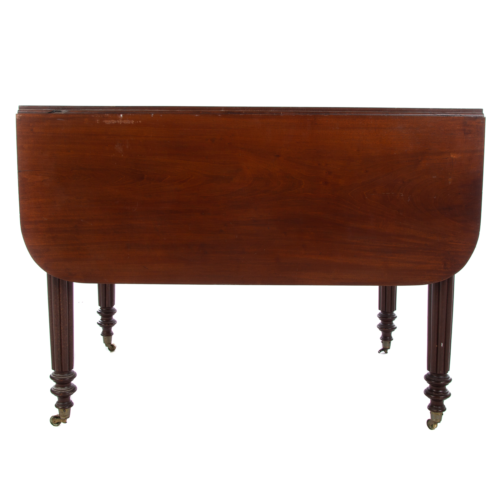 Appraisal: FEDERAL MAHOGANY DROP LEAF TABLE Massachusetts circa rectangular top with