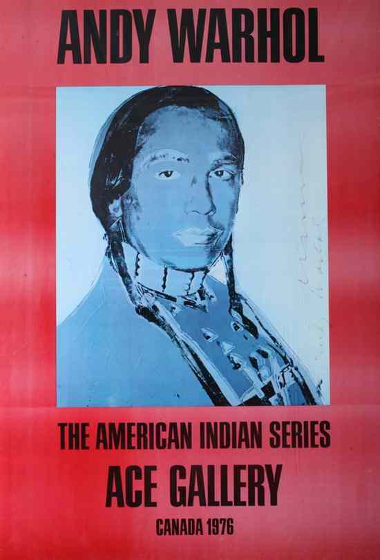 Appraisal: ANDY WARHOL American - THE AMERICAN INDIAN SERIES - ACE