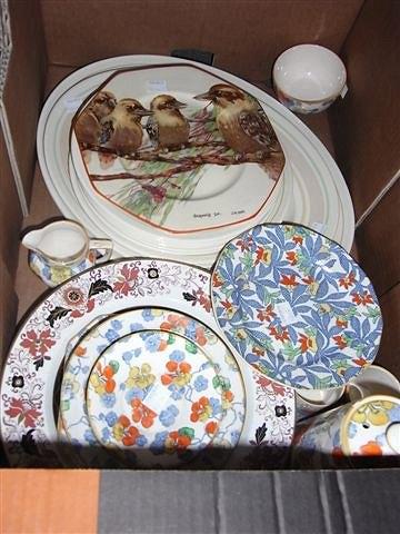 Appraisal: A COLLECTION OF MIXED CHINA to include Wood's Ivory Ware