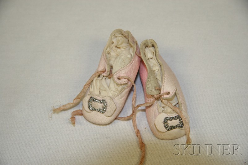 Appraisal: Four Pairs of Kid Doll Shoes late th and early