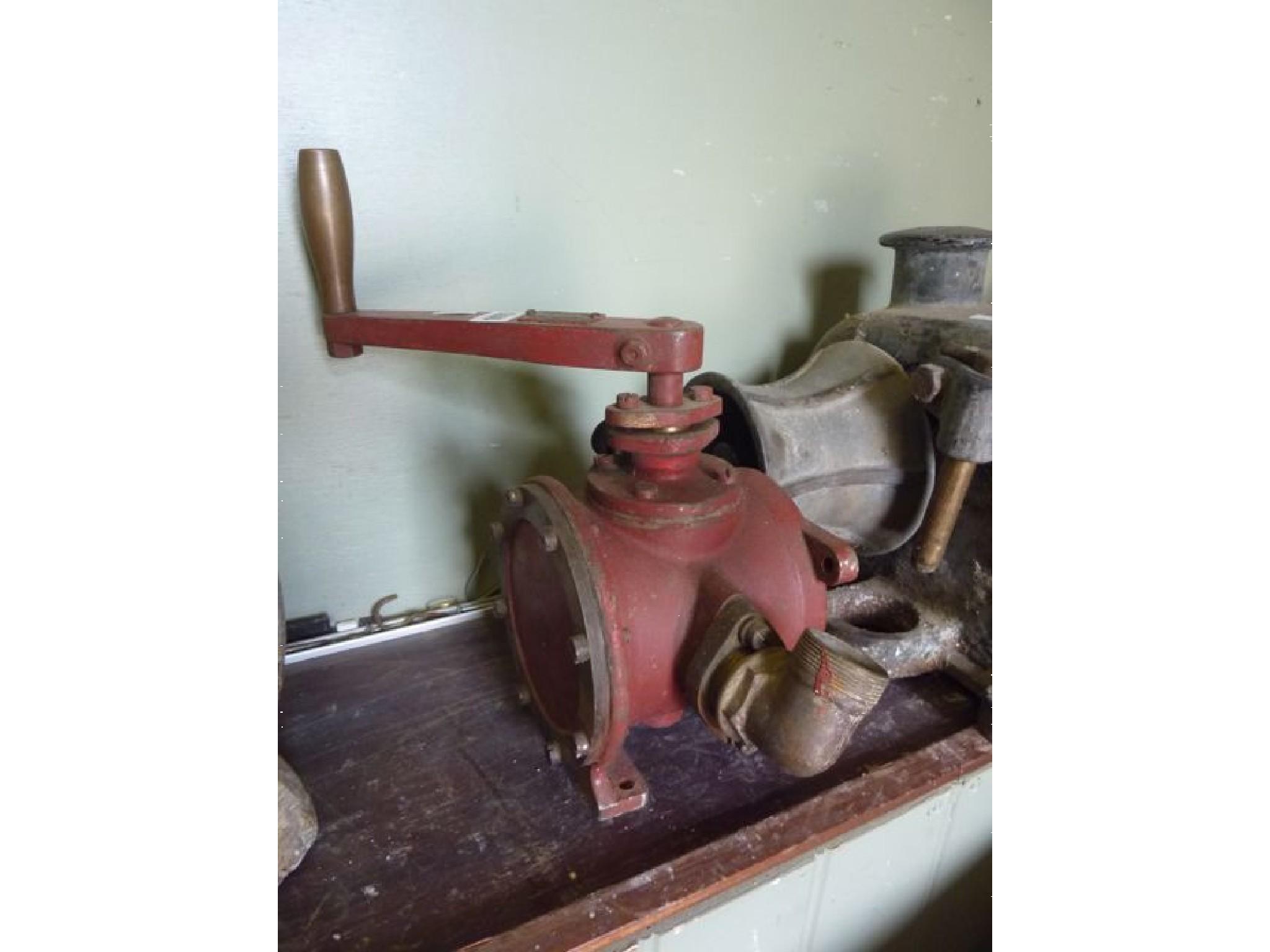 Appraisal: A bilge pump with plaque The Vortex Pump Simpson Lawrence