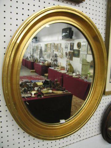 Appraisal: Victorian Oval Mirror gold finish