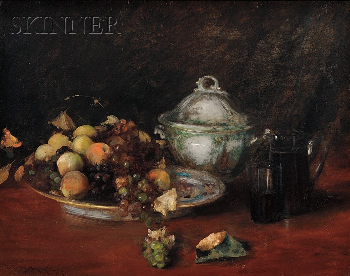 Appraisal: William Merritt Chase American - Still Life Fruit alternatively titled