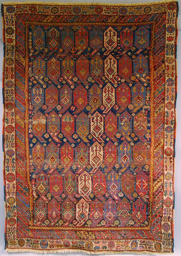 Appraisal: Afshar Rug South Persia early th century low spots throughout