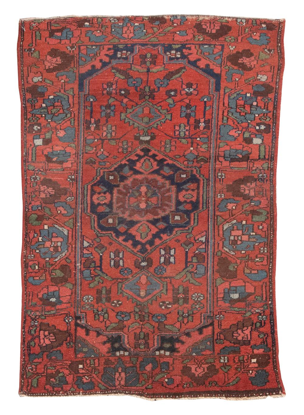 Appraisal: HAMADAN SCATTER RUG X FIRST OR SECOND QUARTER OF THE