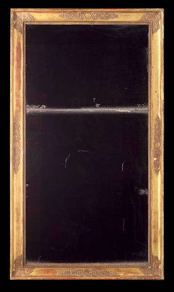 Appraisal: A Charles X giltwood and gilt composition pier mirror second