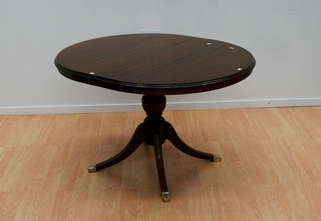 Appraisal: A th century D-end dining table with one additional leaf