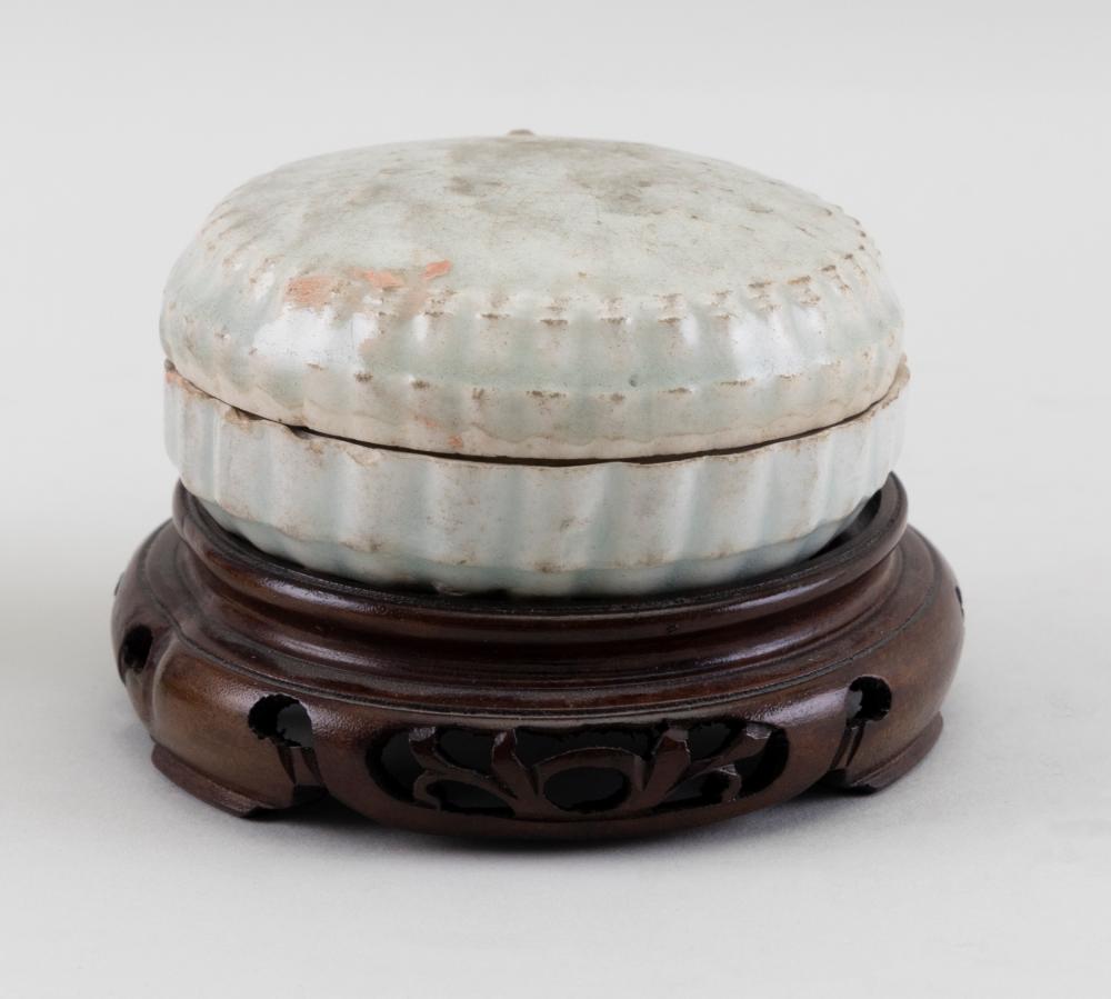 Appraisal: CHINESE QINGBAI PORCELAIN ROUGE BOX SONG DYNASTY DIAMETER CHINESE QINGBAI