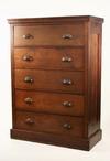 Appraisal: DRESSER - Late Victorian quarter sawn oak tall dresser Molded