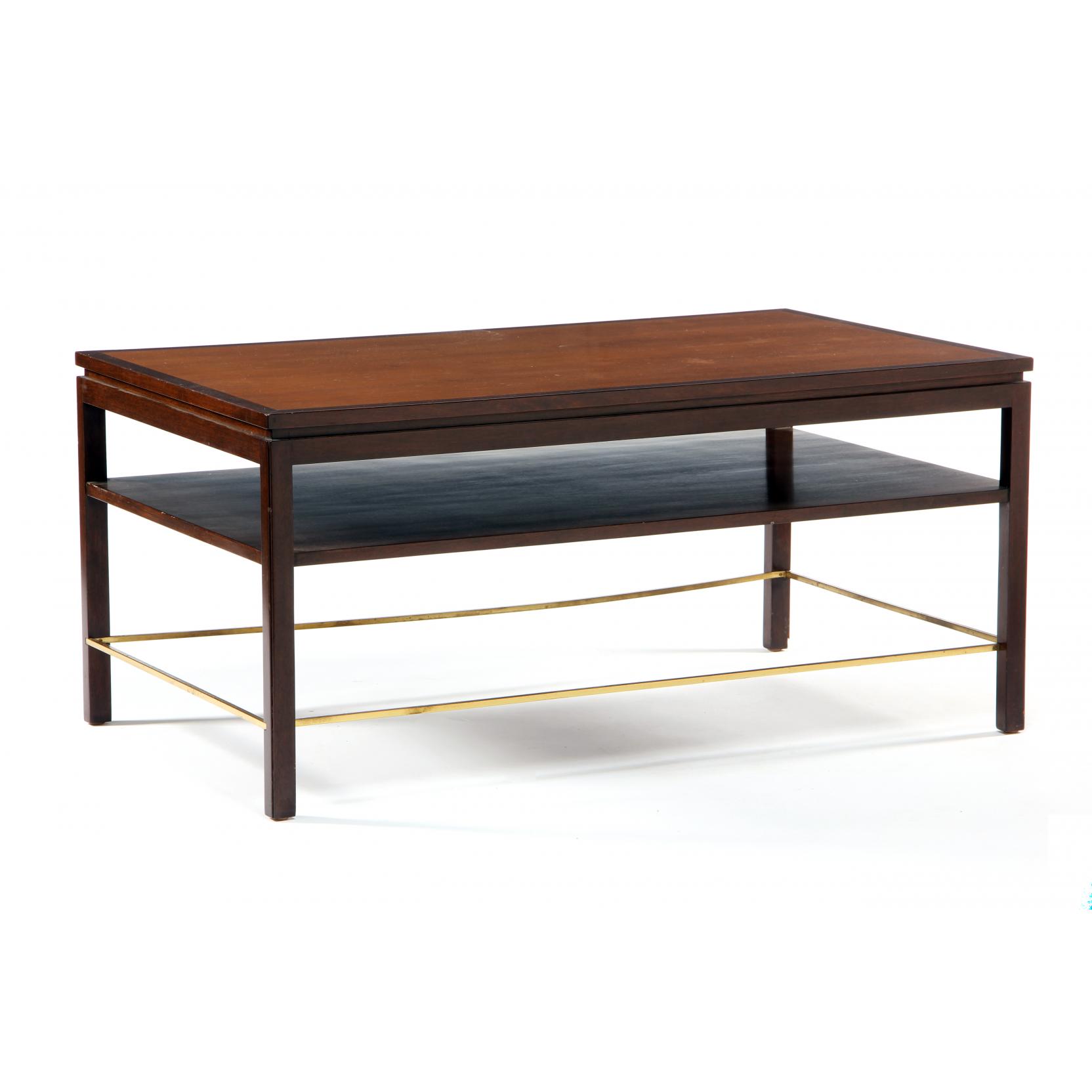 Appraisal: Edward Wormley Am - Large Coffee Table Dunbar s walnut