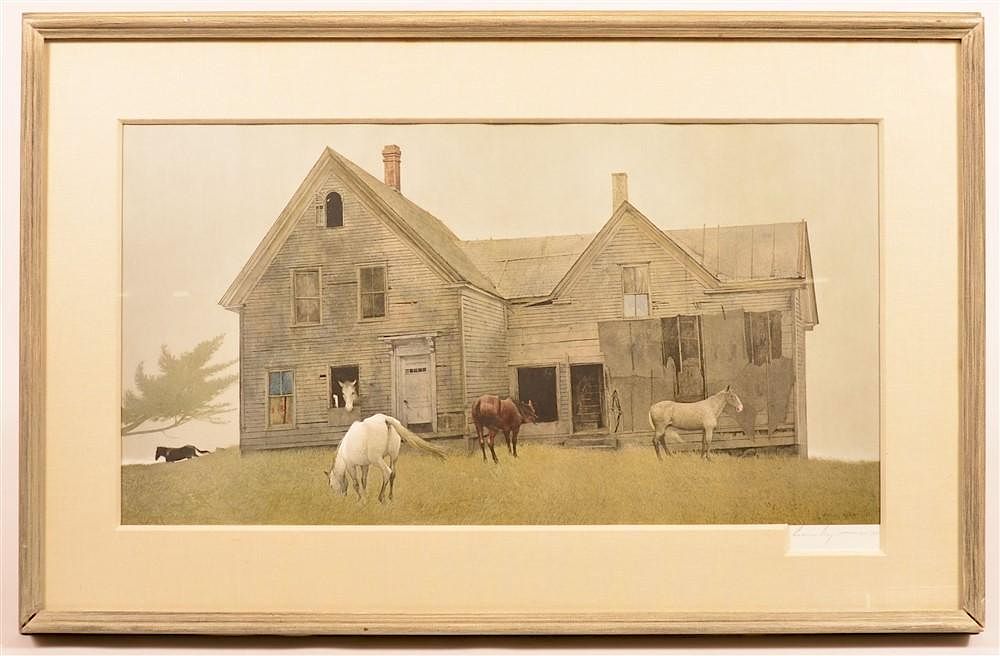 Appraisal: Andrew Wyeth Limited Edition Print Andrew Wyeth Limited Edition Collotype