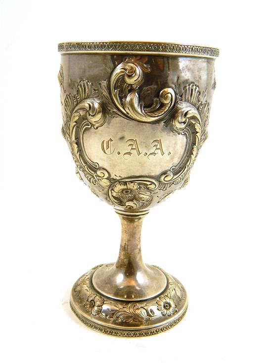 Appraisal: SILVER B B Co New York goblet American th C