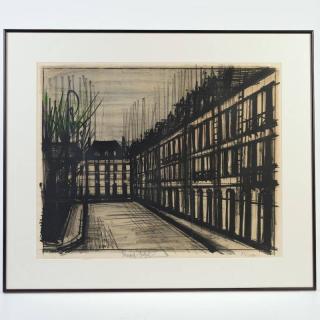 Appraisal: Bernard Buffet La Place des Voges colored lithograph edition of