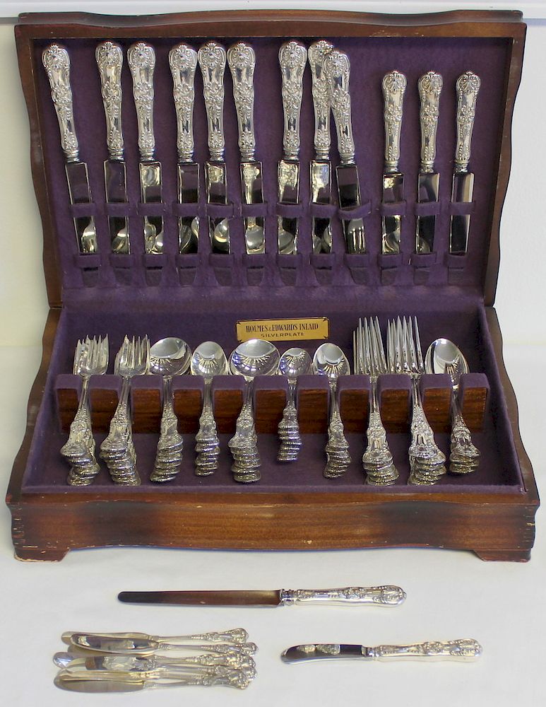 Appraisal: STERLING Tiffany Co English King Flatware Set Includes individual salad